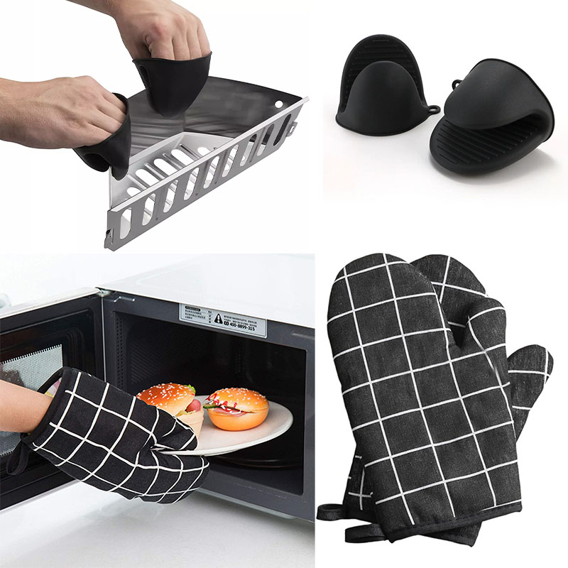 Manoplas de horno de silicona  - Oven Mitt Silicone reseña y precio