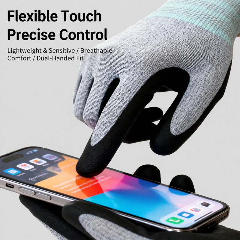 Guantes de Trabajo Recubiertos - Nitrile Mechanic Glove reseña y precio