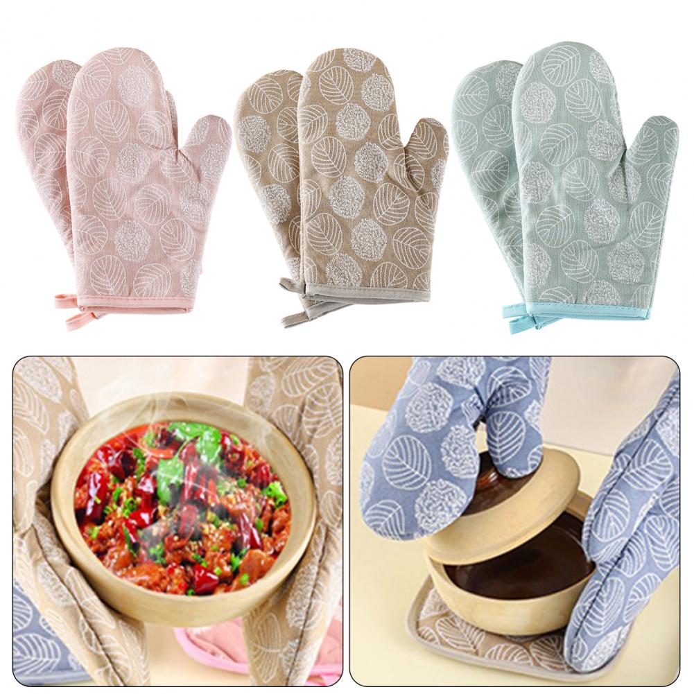 2 Guantes de Horno Resistentes - Oven Mitt Silicone reseña y precio